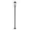 Z-Lite Gannon 3 Light Outdoor Post Mounted Fixture, 10in. W x 119.25in. H, Black 5008PHBS-536P-BK - alternate 5
